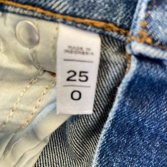 Loft High Waisted Button Front Boyfriend Cutoffs 0 - Picture 8 of 9